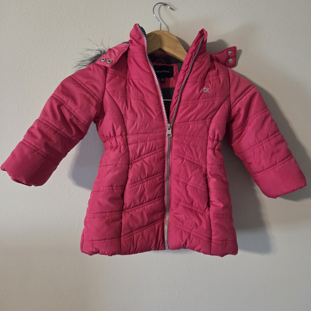 Calvin Klein Jeans Pink Kids Puffer Jacket
